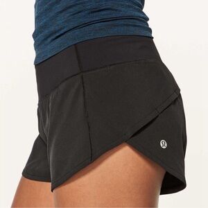 lululemon athletica Black Women's Athletic Overlay Shorts